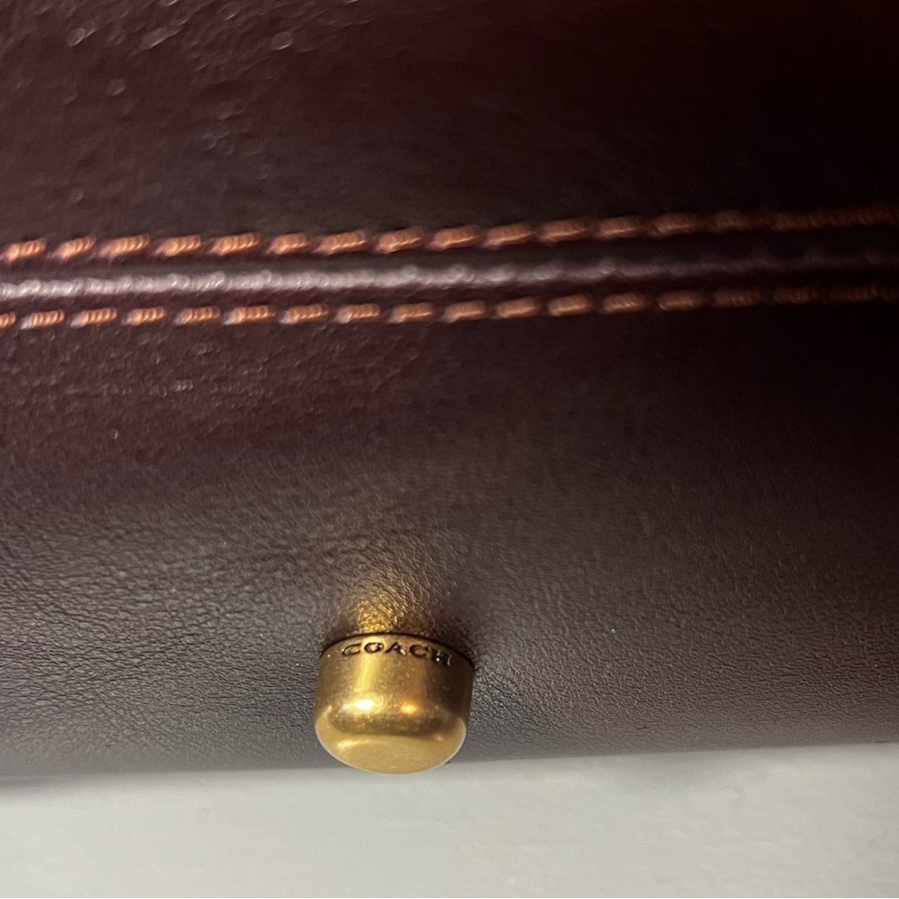 Coach Soft Empire Carryall Bag 40 Merlot - Picture 12 of 17